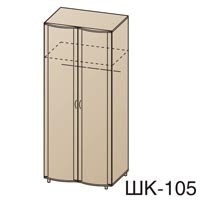 Шкаф для одежды Валерия ШК-105 дуб беленый/сиреневый (арт.7366)
